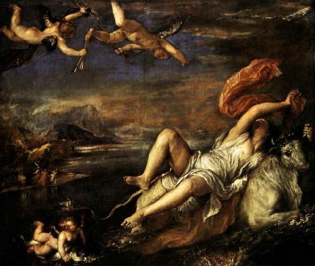 TIZIANO Vecellio Rape of Europa